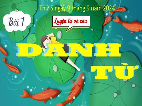 Bài giảng Tiếng Việt 4 (Luyện từ và câu) - Bài 1: Danh từ - Năm học 2024-2025 - Đậu Thị Hương