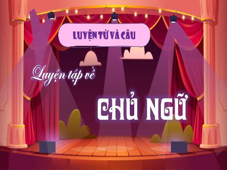 Bài giảng Tiếng Việt 4 (Luyện từ và câu) - Bài: Luyện tập về chủ ngữ - Đậu Thị Hương