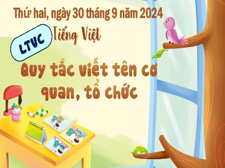 Bài giảng Tiếng Việt 4 (Luyện từ và câu) - Bài: Quy tắc viết tên cơ quan, tổ chức (Tiết 2) - Năm học 2024-2025 - Trịnh Thị Quyên