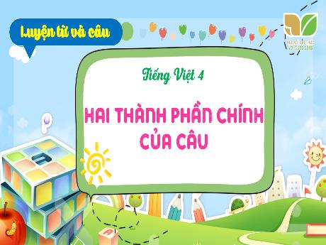 Bài giảng Tiếng Việt 4 (Luyện từ và câu) Sách Kết nối tri thức - Bài: Hai thành phần chính của câu - Đậu Thị Hương