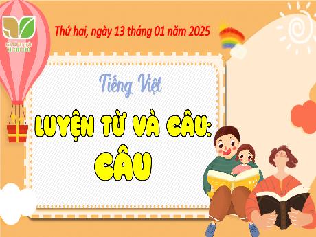 Bài giảng Tiếng Việt 4 (Luyện từ và câu) Sách Kết nối tri thức - Bài: Câu (Tiết 2) - Năm học 2024-2025 - Trịnh Thị Quyên