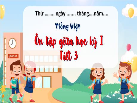 Bài giảng Tiếng Việt 4 - Ôn tập giữa học kì I (Tiết 3) - Đậu Thị Hương