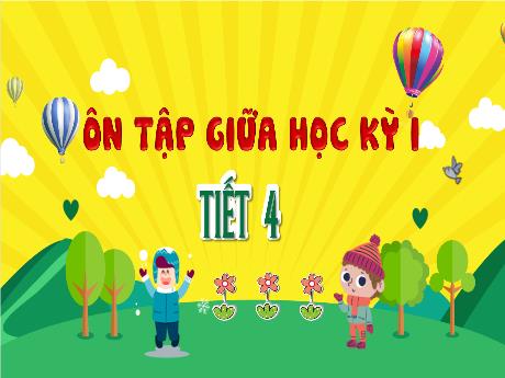 Bài giảng Tiếng Việt 4 - Ôn tập giữa học kì I (Tiết 4) - Đậu Thị Hương