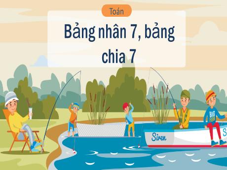 Bài giảng Toán 3 - Bài 10: Bảng nhân 7, bảng chia 7 (Tiết 2) - Phan Thị Thảo