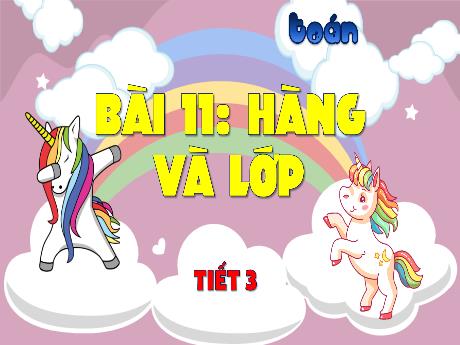 Bài giảng Toán 4 - Bài 11: Hàng và lớp (Tiết 3) - Đặng Thái Lê Na