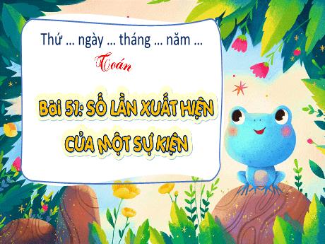 Bài giảng Toán 4 - Bài 51: Số lần xuất hiện của một sự kiện - Phan Thị Thảo