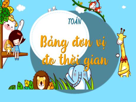 Bài giảng Toán 5 - Bài: Bảng đơn vị đo thời gian - Đặng Thái Lê Na