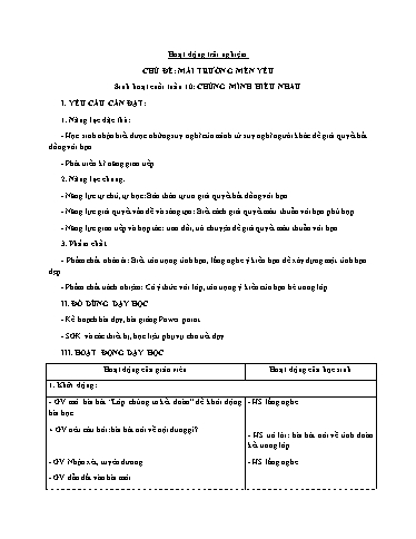 Kế hoạch bài dạy Lớp 3 - Tuần 11 - Năm học 2023-2024 - Phan Thái Châu Anh