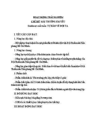 Kế hoạch bài dạy Lớp 3 - Tuần 12 - Năm học 2023-2024 - Phan Thị Thảo