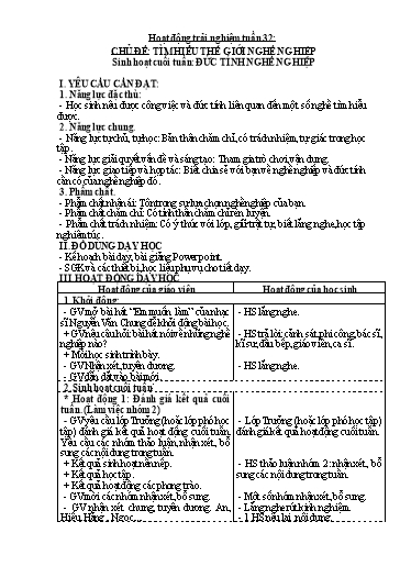 Kế hoạch bài dạy Lớp 3 - Tuần 33 - Năm học 2023-2024 - Phan Thái Châu Anh