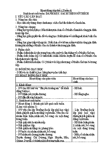 Kế hoạch bài dạy Lớp 3 - Tuần 5 - Năm học 2023-2024 - Phan Thái Châu Anh