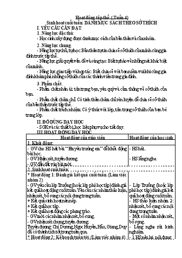 Kế hoạch bài dạy Lớp 3 - Tuần 5 - Năm học 2023-2024 - Phan Thị Thảo