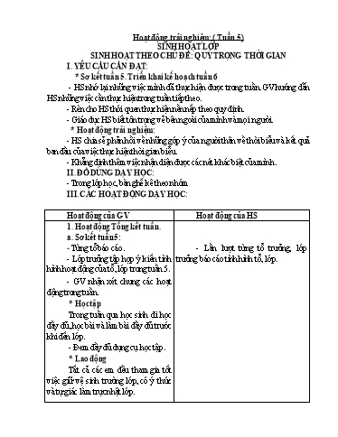 Kế hoạch bài dạy Lớp 3 - Tuần 6 - Năm học 2023-2024 - Phan Thái Châu Anh