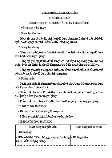 Kế hoạch bài dạy Lớp 3 - Tuần 8 - Năm học 2023-2024 - Phan Thị Thảo