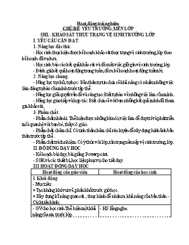 Kế hoạch bài dạy Lớp 4 - Tuần 10 - Năm học 2024-2025 - Phan Thị Thảo