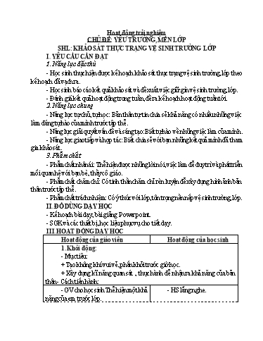 Kế hoạch bài dạy Lớp 4 - Tuần 10 - Năm học 2024-2025 - Trịnh Thị Quyên