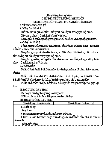 Kế hoạch bài dạy Lớp 4 - Tuần 12 - Năm học 2023-2024 - Đậu Thị Hương