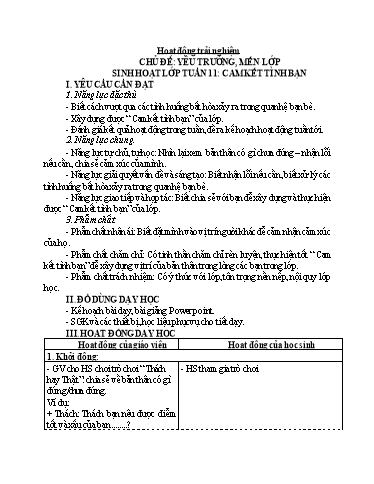 Kế hoạch bài dạy Lớp 4 - Tuần 12 - Năm học 2024-2025 - Đặng Thái Lê Na