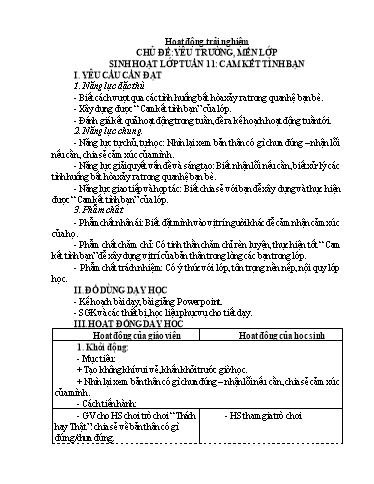 Kế hoạch bài dạy Lớp 4 - Tuần 12 - Năm học 2024-2025 - Trịnh Thị Quyên