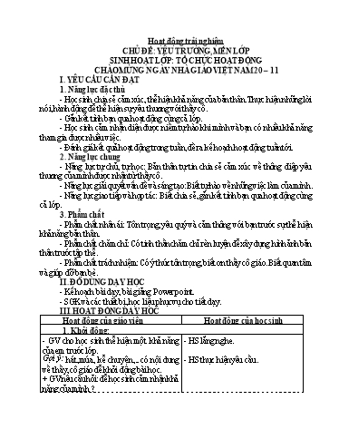 Kế hoạch bài dạy Lớp 4 - Tuần 13 - Năm học 2024-2025 - Đặng Thái Lê Na