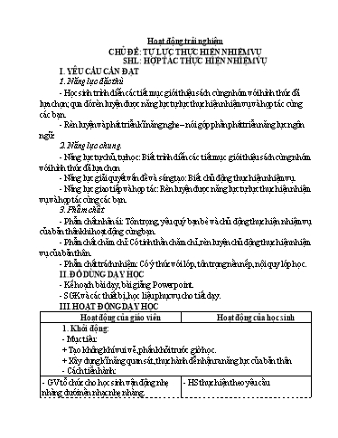 Kế hoạch bài dạy Lớp 4 - Tuần 15 - Năm học 2023-2024 - Đậu Thị Hương