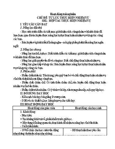 Kế hoạch bài dạy Lớp 4 - Tuần 15 - Năm học 2023-2024 - Trịnh Thị Quyên