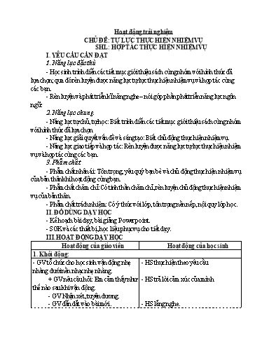 Kế hoạch bài dạy Lớp 4 - Tuần 15 - Năm học 2024-2025 - Đặng Thái Lê Na