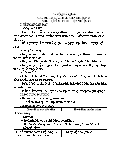 Kế hoạch bài dạy Lớp 4 - Tuần 15 - Năm học 2024-2025 - Lương Phương Trang