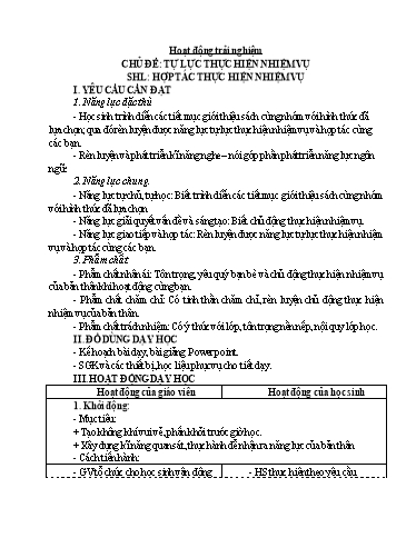 Kế hoạch bài dạy Lớp 4 - Tuần 15 - Năm học 2024-2025 - Trịnh Thị Quyên
