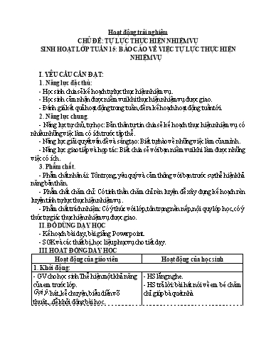 Kế hoạch bài dạy Lớp 4 - Tuần 16 - Năm học 2024-2025 - Đặng Thái Lê Na