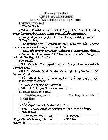 Kế hoạch bài dạy Lớp 4 - Tuần 19 - Năm học 2024-2025 - Đậu Thị Hương