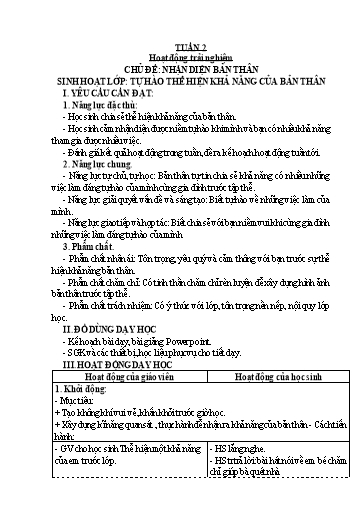 Kế hoạch bài dạy Lớp 4 - Tuần 2 - Năm học 2024-2025 - Phan Thái Châu Anh