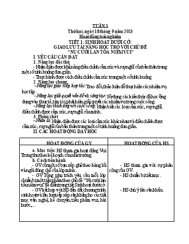 Kế hoạch bài dạy Lớp 4 - Tuần 3 - Năm học 2023-2024 - Đậu Thị Hương