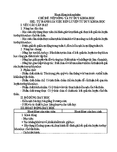 Kế hoạch bài dạy Lớp 4 - Tuần 9 - Năm học 2023-2024 - Trịnh Thị Quyên
