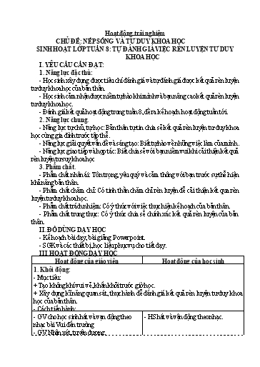 Kế hoạch bài dạy Lớp 4 - Tuần 9 - Năm học 2024-2025 - Đậu Thị Hương