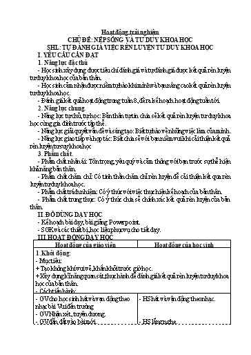 Kế hoạch bài dạy Lớp 4 - Tuần 9 - Năm học 2024-2025 - Trịnh Thị Quyên