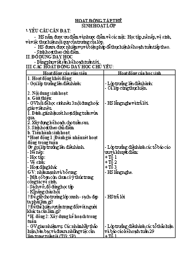 Kế hoạch bài dạy Lớp 5 - Tuần 29 - Năm học 2023-2024 - Đặng Thái Lê Na