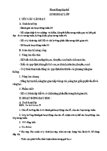 Kế hoạch bài dạy Lớp 5 - Tuần 30 - Năm học 2023-2024 - Đặng Thái Lê Na